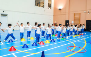 The indoor playing room at Cambridge international school