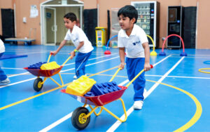 The indoor playing room at Cambridge international school